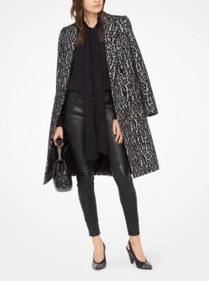 Snow Leopard Jacquard Coat 